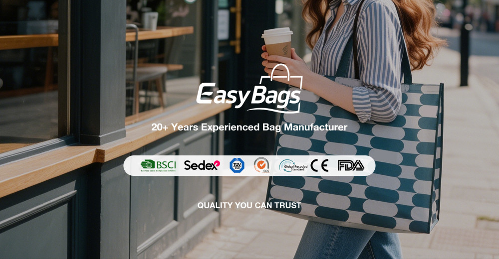 EasyBags shopping bag product collection banner design