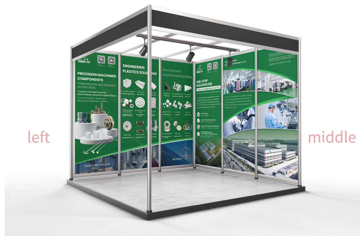 Conceptfe exhibition booth poster installation mockup
