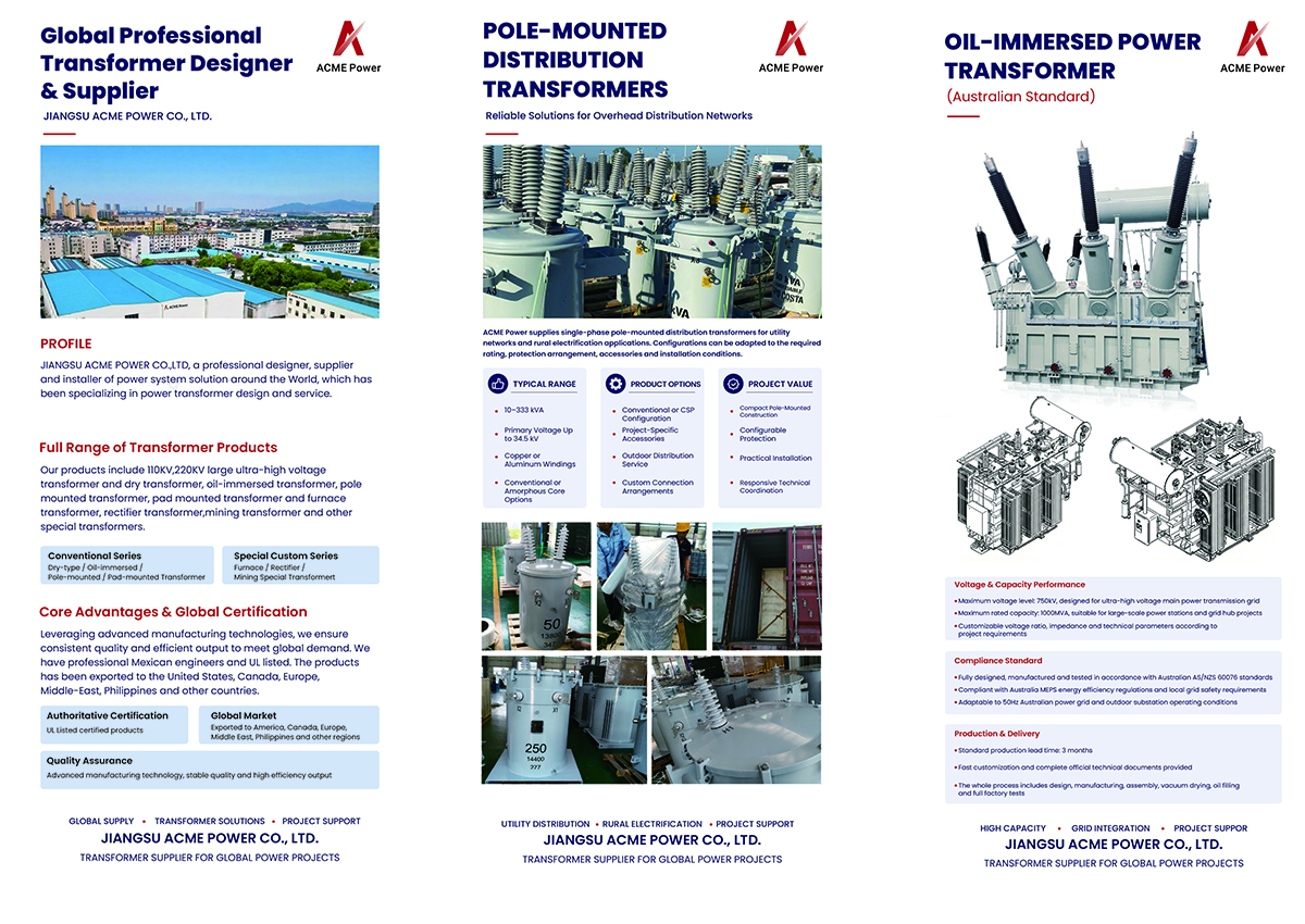 Jiangsu Acme Power power equipment exhibition graphic design for EEA2026