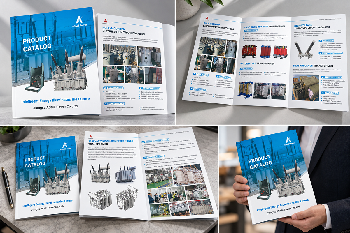 Jiangsu Acme Power transformer product catalog design