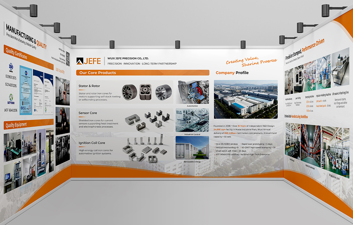 WUXI JEFE PRECISION exhibition booth design for Coiltech Italia 2026